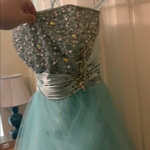 David’s and braid prom dress